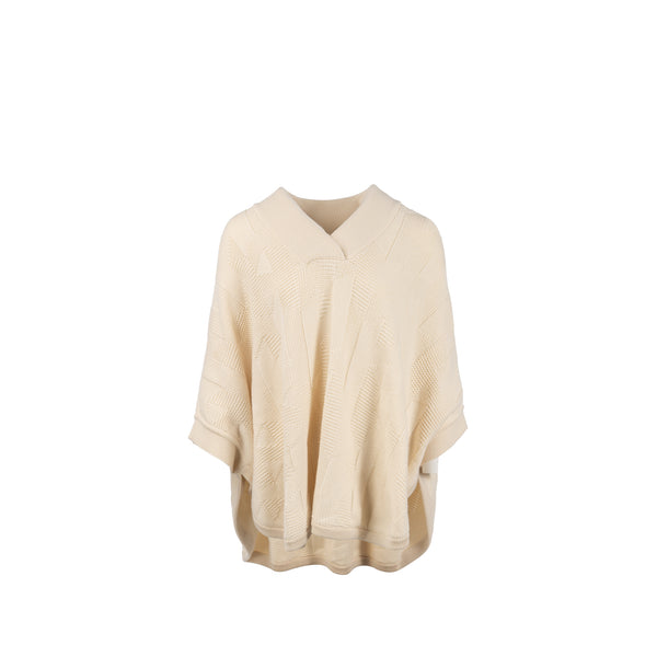 Hermes Size 34 PULL INSPI CAPE WOOL Cream