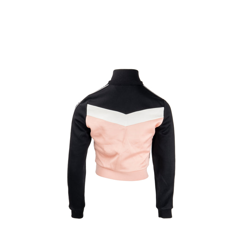 Miu Miu Size XS Short Jacket Cotton/Polyamide Black/White/Pink