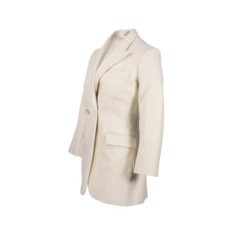 Hermes Size 36 Jacket Polyamide / Wool white