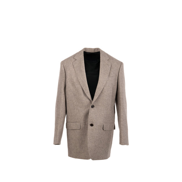 Celine Size 34 Tomboy Jacket Wool Grey/Beige