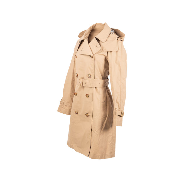 Burberry Size UK 10 Amberford Double-breasted Trench Coat Cotton Beige
