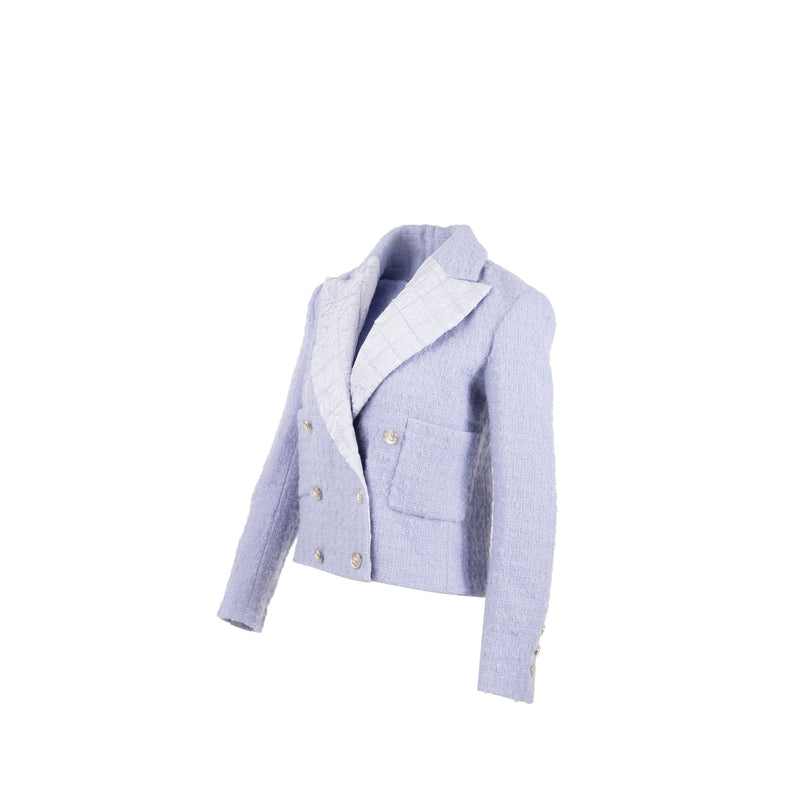 Chanel Size 34 21K Jacket Wool/Polyamide Lilac