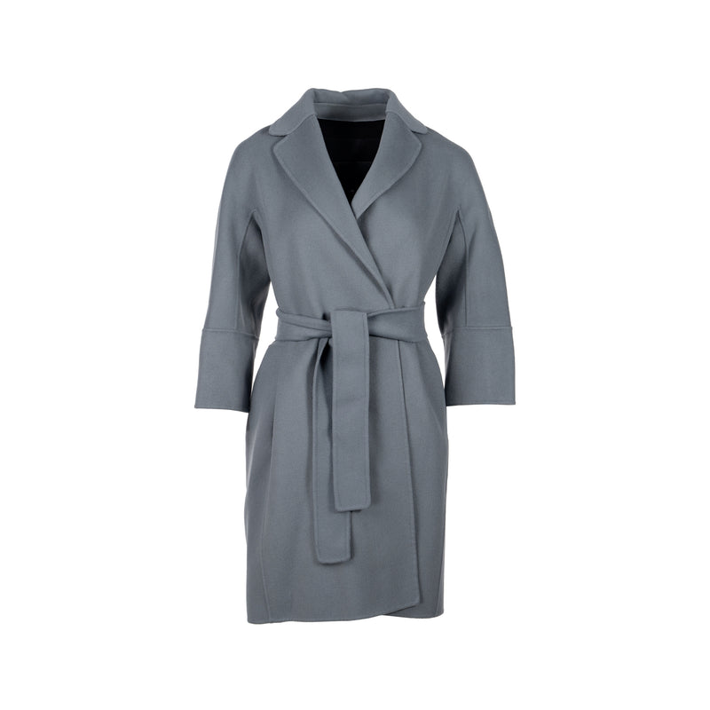 ‘S Max Mara Size 32 Arona Coat Virgin Wool Grey