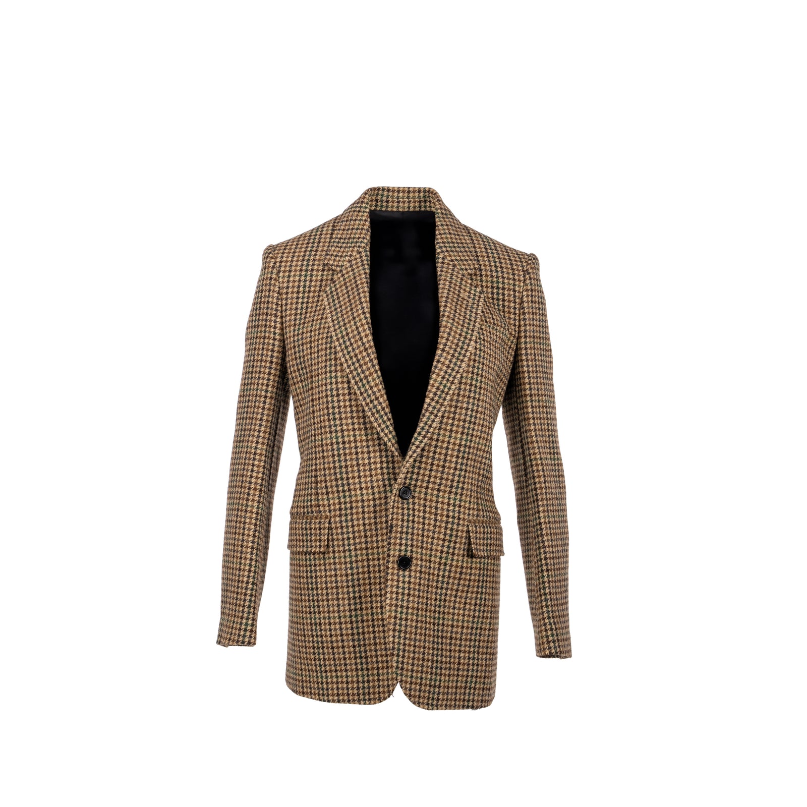 CELINE 21AW Checked Wool Loose Shirts