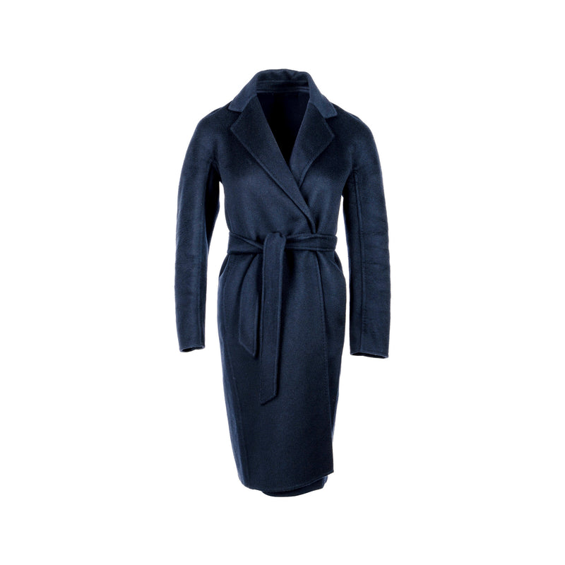 Max Mara Size 32 Goloso Coat Cashmere Navy