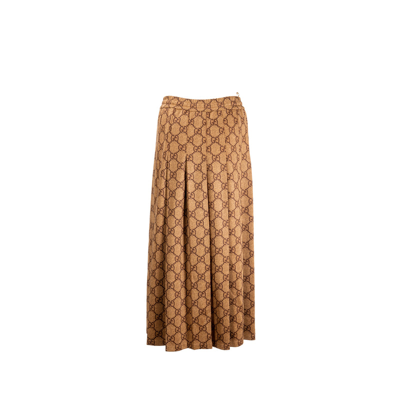 Gucci Size XS GG logo print skirts Polyester/Cotton Brown