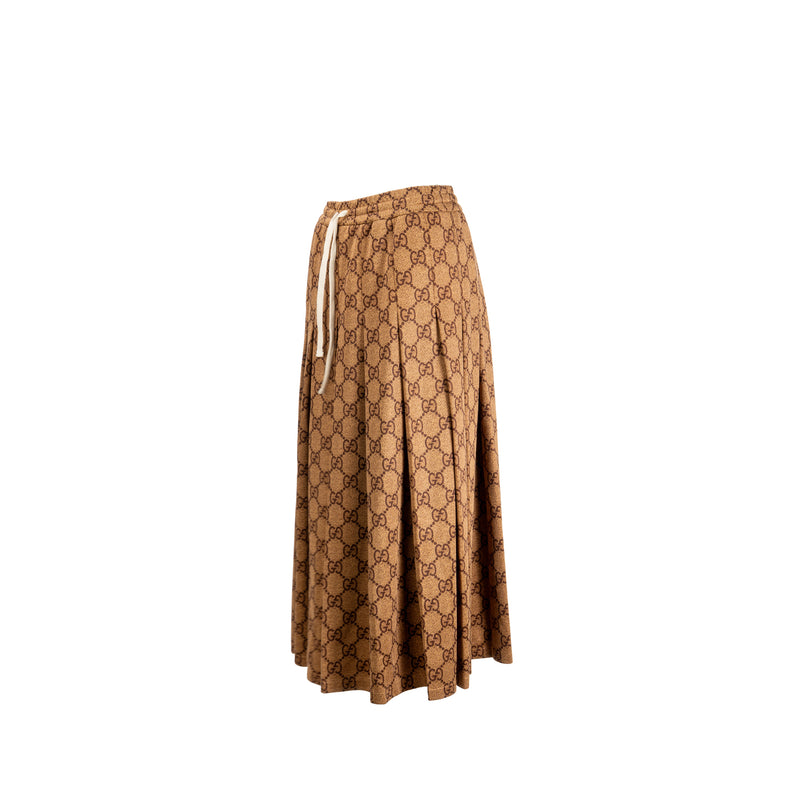 Gucci Size XS GG logo print skirts Polyester/Cotton Brown