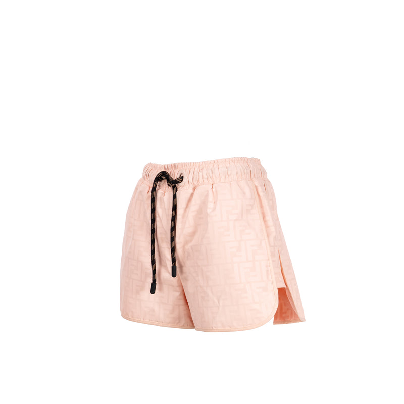 Fendi Size XS FF Logo Shorts Polyester Pink