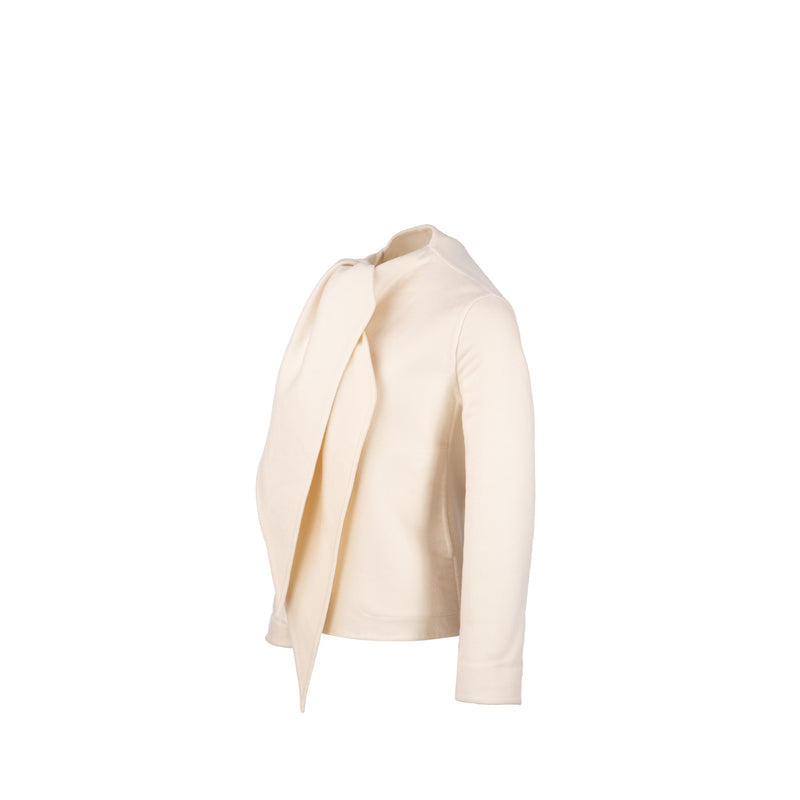 HERMES Size 34 Cashmere Coat White