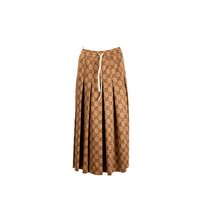 Gucci Size XS GG logo print skirts Polyester/Cotton Brown