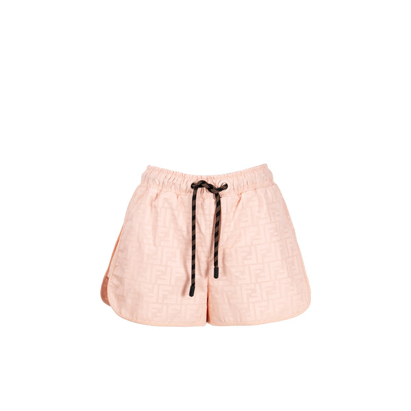 Fendi Size XS FF Logo Shorts Polyester Pink