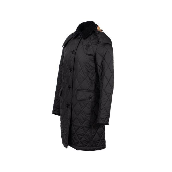 Burberry Size XS Quilted Jacket Polyester Black