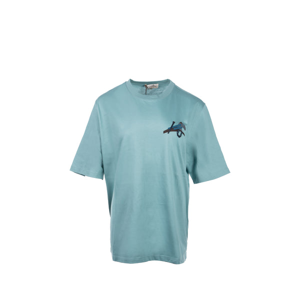 Hermes size M T-shirt Mini Patch Cuir green