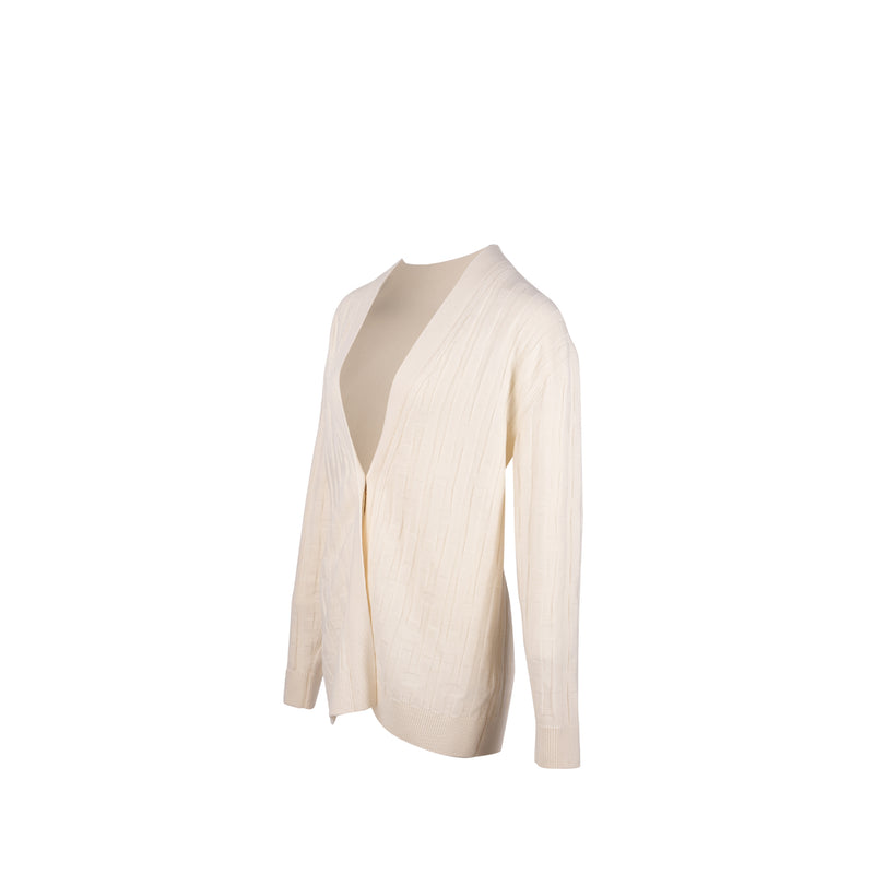 Hermes Size 36 Cardigan Virgin Wool White