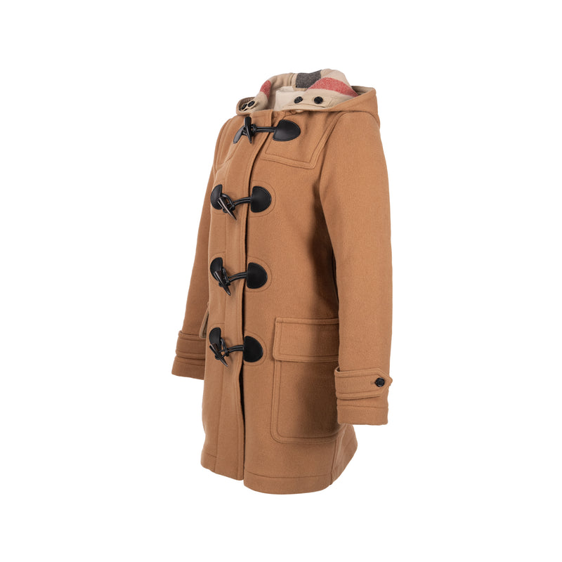 Burberry Size IT40 Mersey Duffle Coat Wool/Polyamide Brown