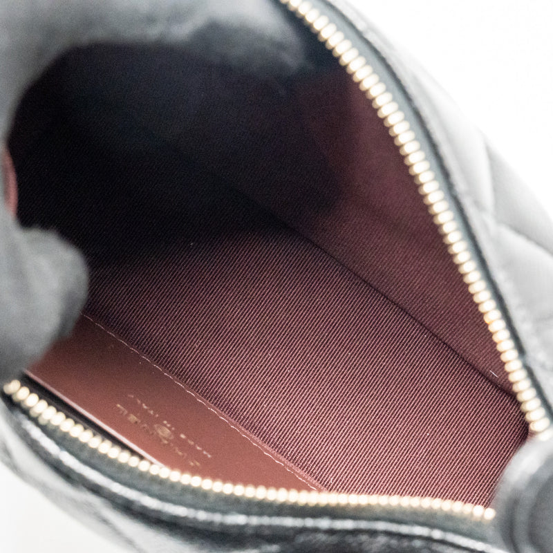 Chanel 25c Quilted Hobo Bag Caviar Black GHW (microchip)