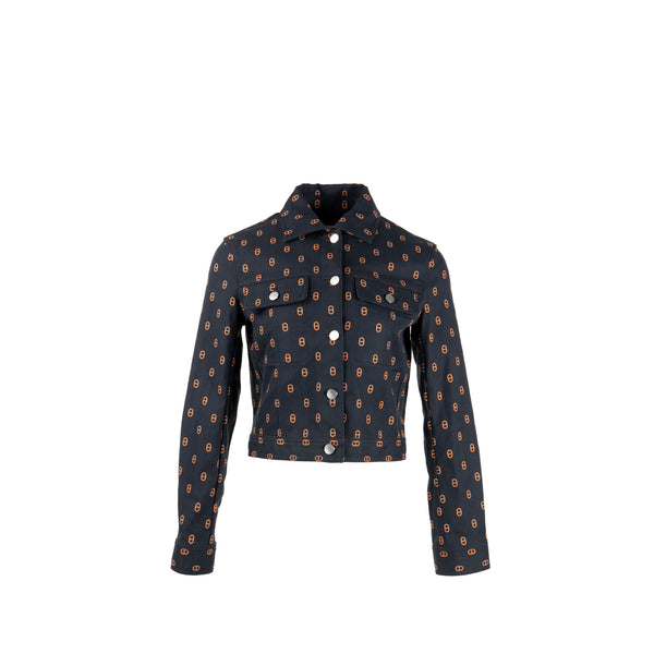 Hermes Size 36 Chaine d’Ancre Denim Jacket Cotton/Elastane Bleu Gabier SHW