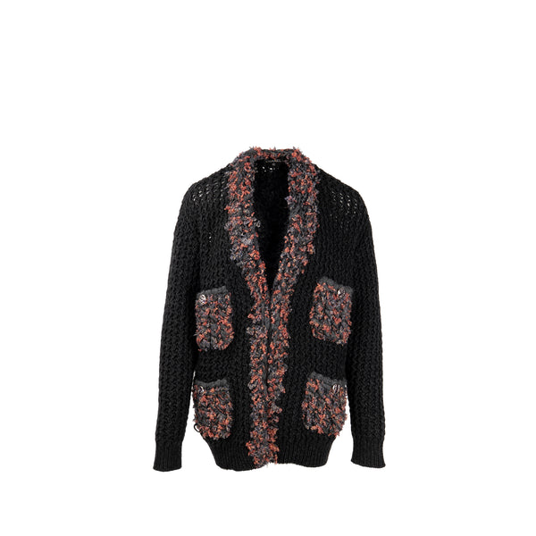 Chanel Size 34/36 cardigan cashmere grey/ multicolor