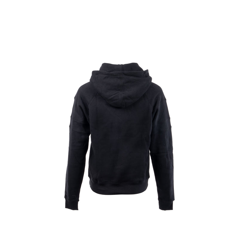 Saint laurent size XS letter hoodie cotton black