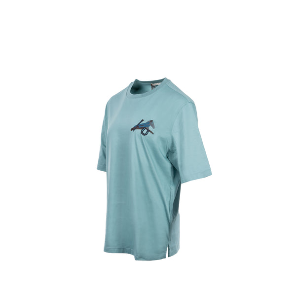 Hermes size M T-shirt Mini Patch Cuir green