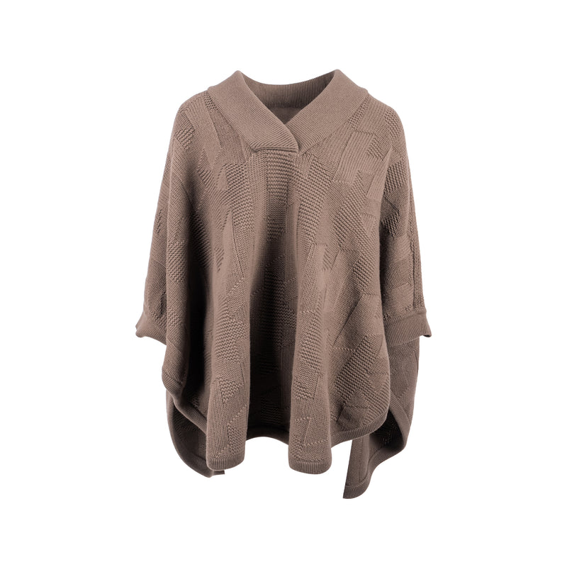 Hermes Size 38 Pull Inspi Cape wool Gris Etoupe