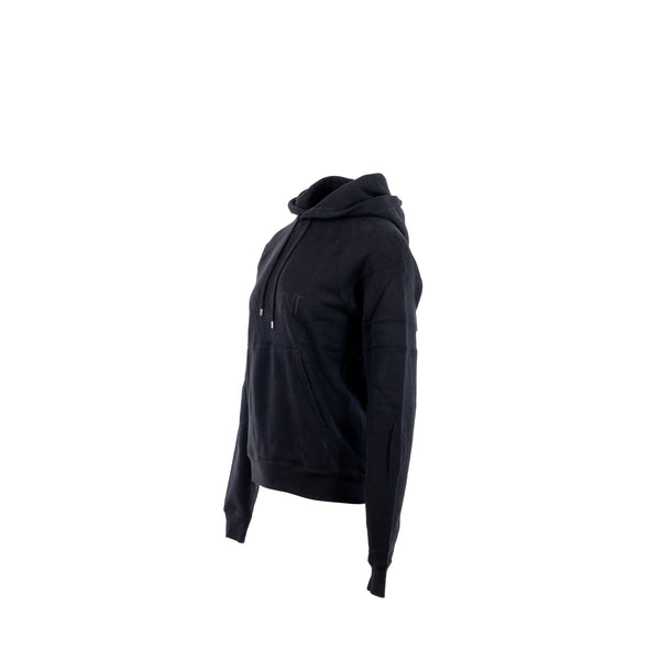 Saint laurent size XS letter hoodie cotton black