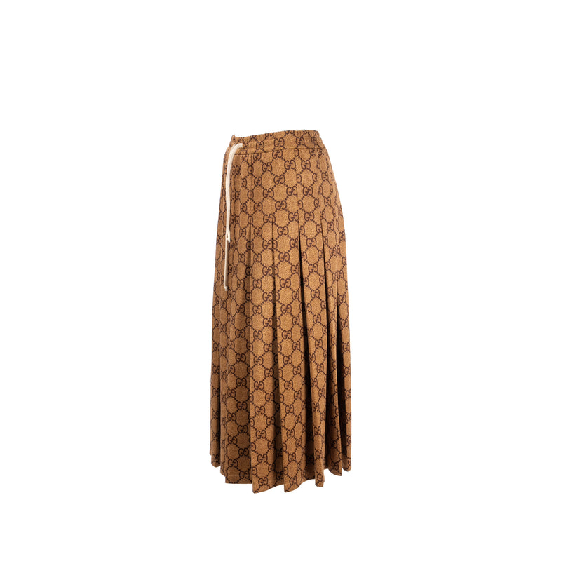 Gucci XS GG Logo Print Skirts Polyester / Cotton Brown