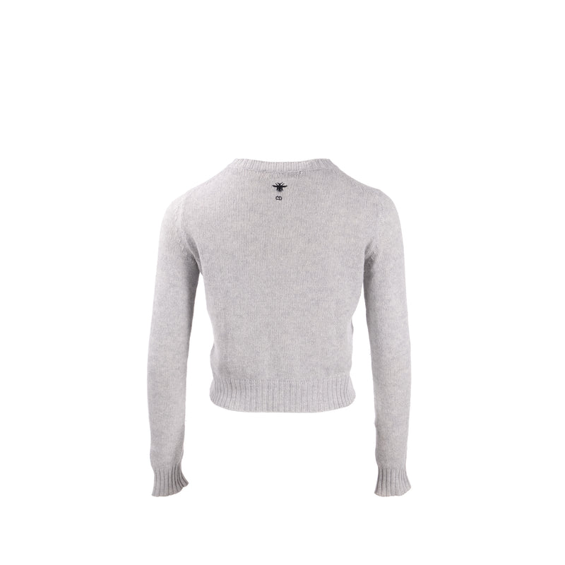 Dior Size 36 Chez Mio Sweater Cashmere Grey