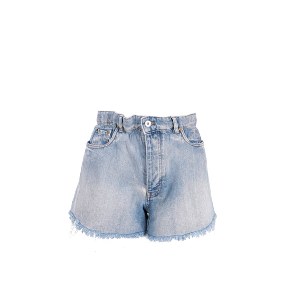 Miu miu Size 26 Denim Shorts Cotton Blue