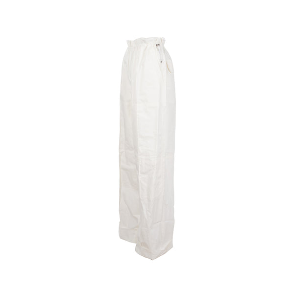 Hermes size 32 large coulisse pants cotton white