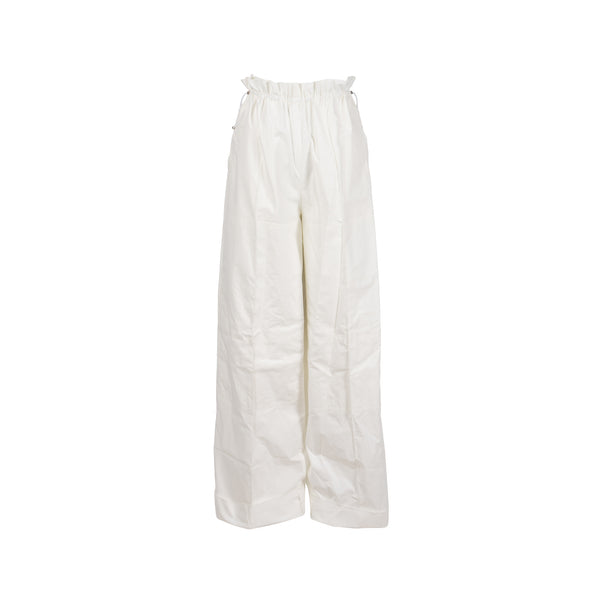 Hermes size 32 large coulisse pants cotton white