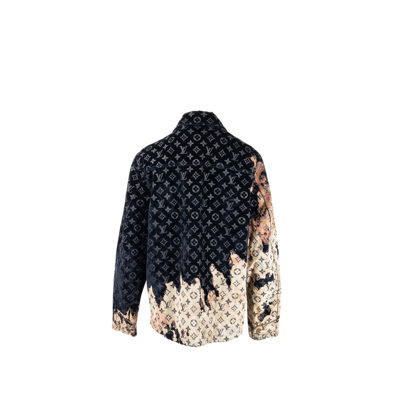Louis Vuitton x Pharrell Size 46 Jacket Monogram Bleached Denim Multicoloured