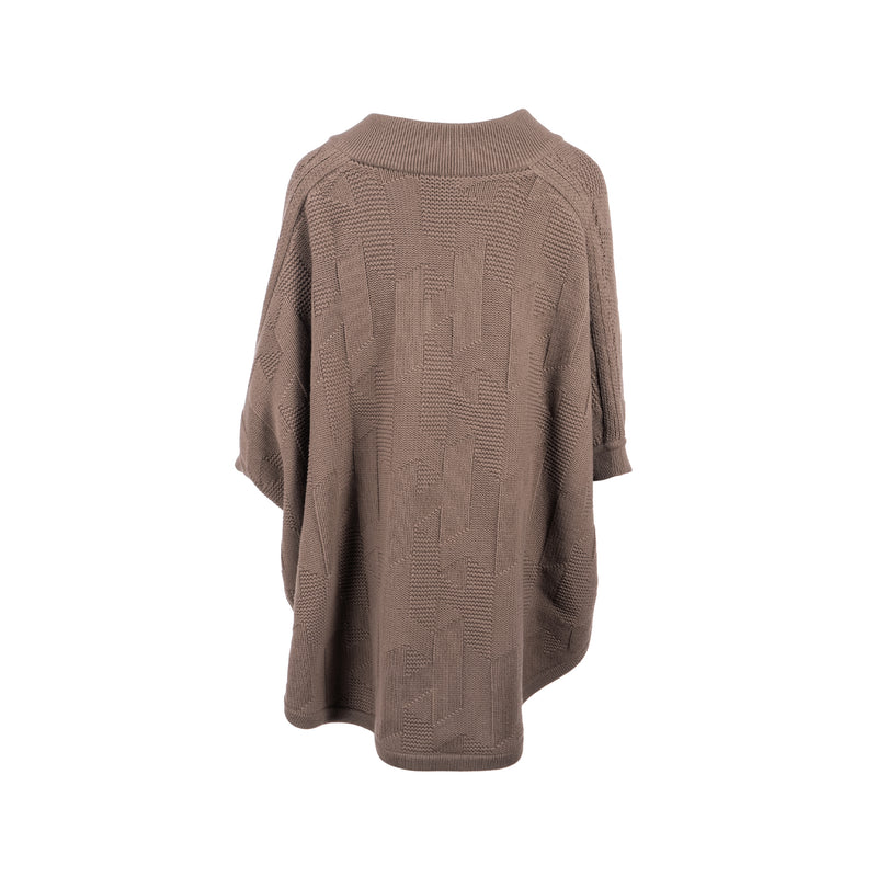 Hermes Size 38 Pull Inspi Cape wool Gris Etoupe