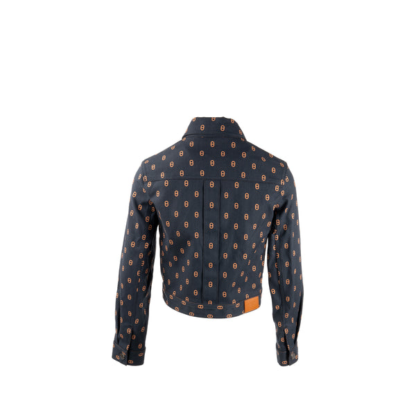 Hermes Size 36 Chaine d’Ancre Denim Jacket Cotton/Elastane Bleu Gabier SHW