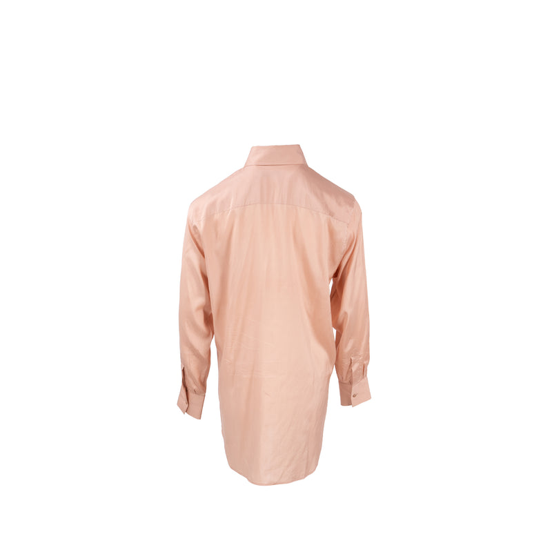 Dior Size 34 Satin Blouse Silk Pink