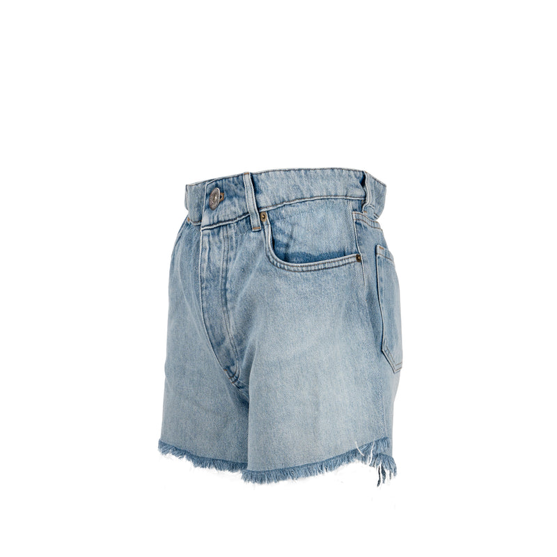 Miu miu size 24 sapphire denim blue shorts