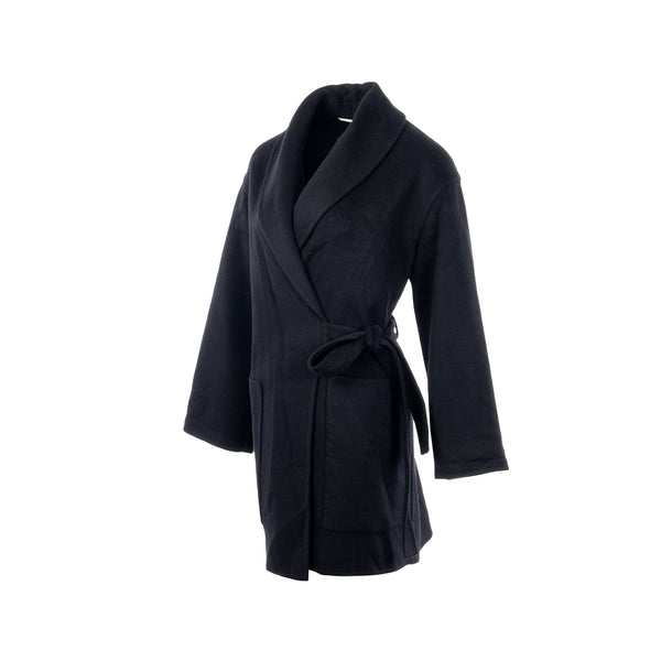 Hermes size 34 Manteau inspi Cache Coeur Coat cashmere black