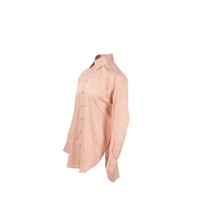 Dior Size 34 Satin Blouse Silk Pink