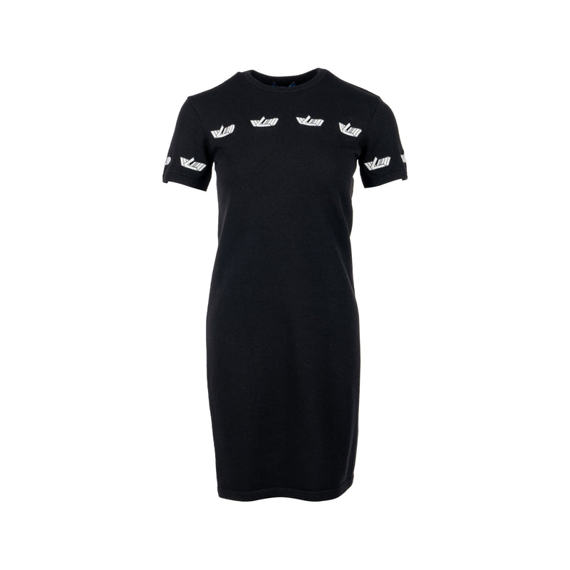 Louis Vuitton Size S Vitesse T-shirt Dress Wool Black/White Louis Vuitton Size S Vitesse T-shirt Dress Wool Black/White