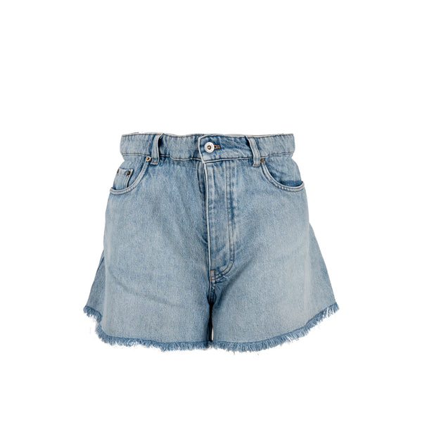 Miu miu size 24 sapphire denim blue shorts