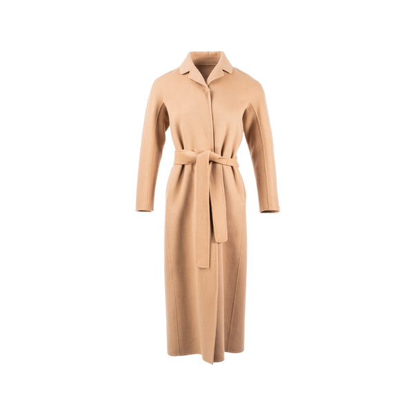 ‘S MaxMara size IT36 long coat light camel wool / angora