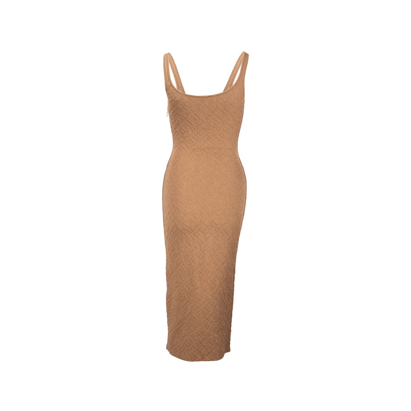 Fendi X Skims size 38 dress Viscose light brown