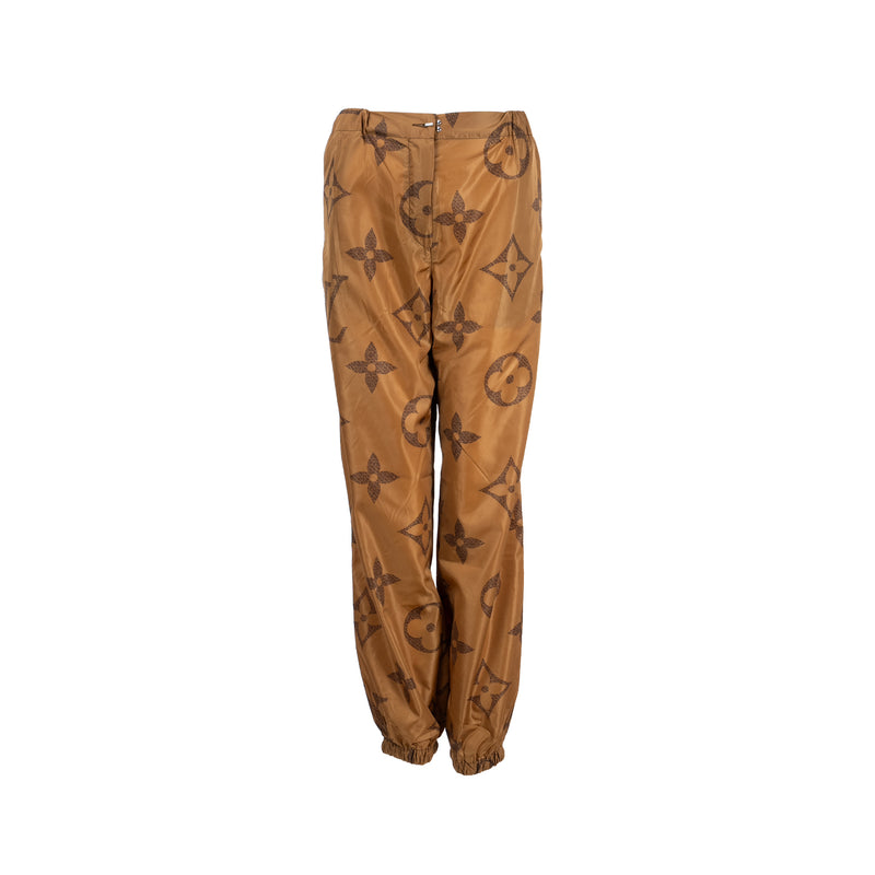 Louis Vuitton 34 Giant Monogram Pants Polyamide Brown