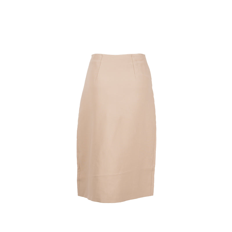 Fendi size 36 skirt silk beige
