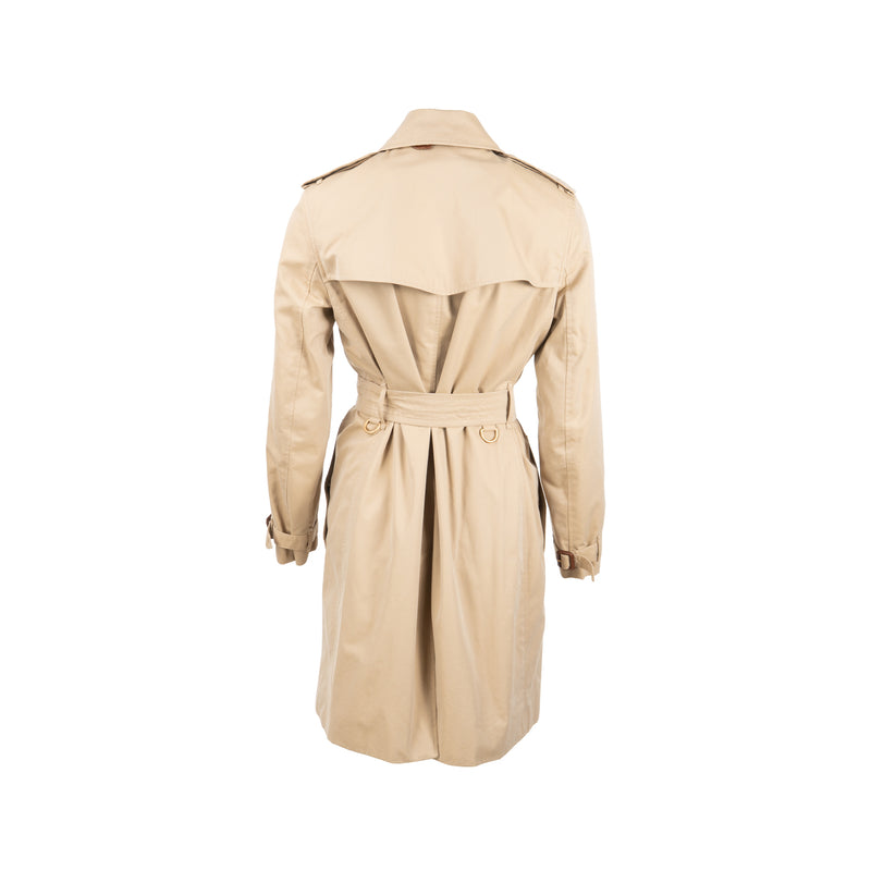 Burberry Size UK8 The Kensington Medium Coat Cotton Brown