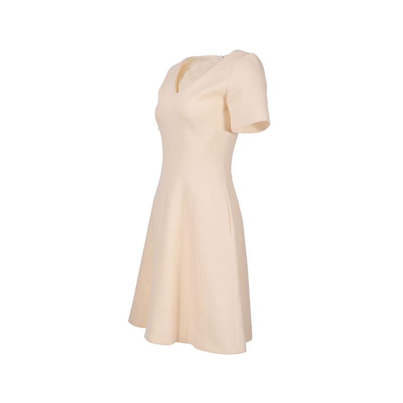 Dior size 36 classic dress Wool light beige