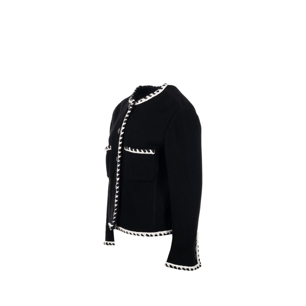 Chanel size 40 21C Jacket cotton Black
