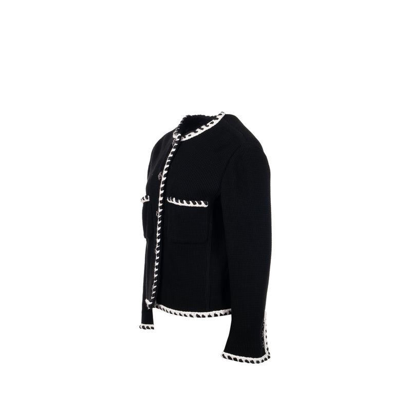 Chanel size 40 21C Jacket cotton Black