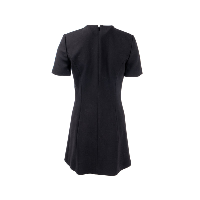 Saint Laurent Size 38 Dress Wool/Silk Black