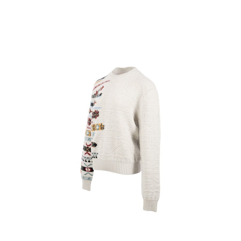 Hermes Size XS Pullover Sweater Cashmere/Wool Multicoloured